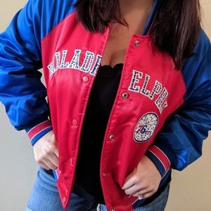Women's Bedazzled Philadelphia 76ers Jacket